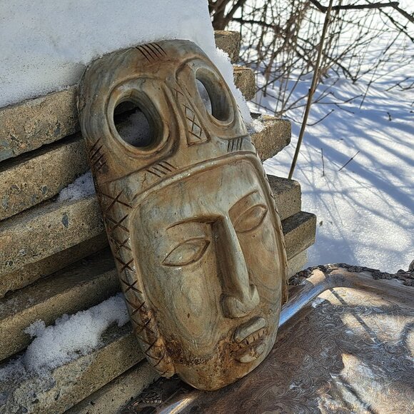 Stone Inca Wall Mask - Picture 6 of 11